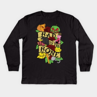 Villain - Bad to the Bone Kids Long Sleeve T-Shirt